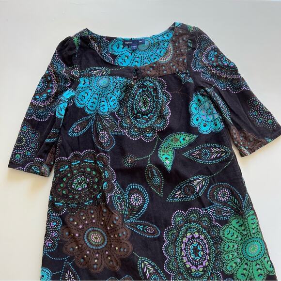 Gap Kids Brown Corduroy Pattern Dress Size Small Little Girl - Picture 4 of 5